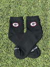 Del Campo UGA Georgia G Dawgs Bulldogs Black White Logo Socks Athletic Athens Kempt Menswear Store Near Me Accessories 
