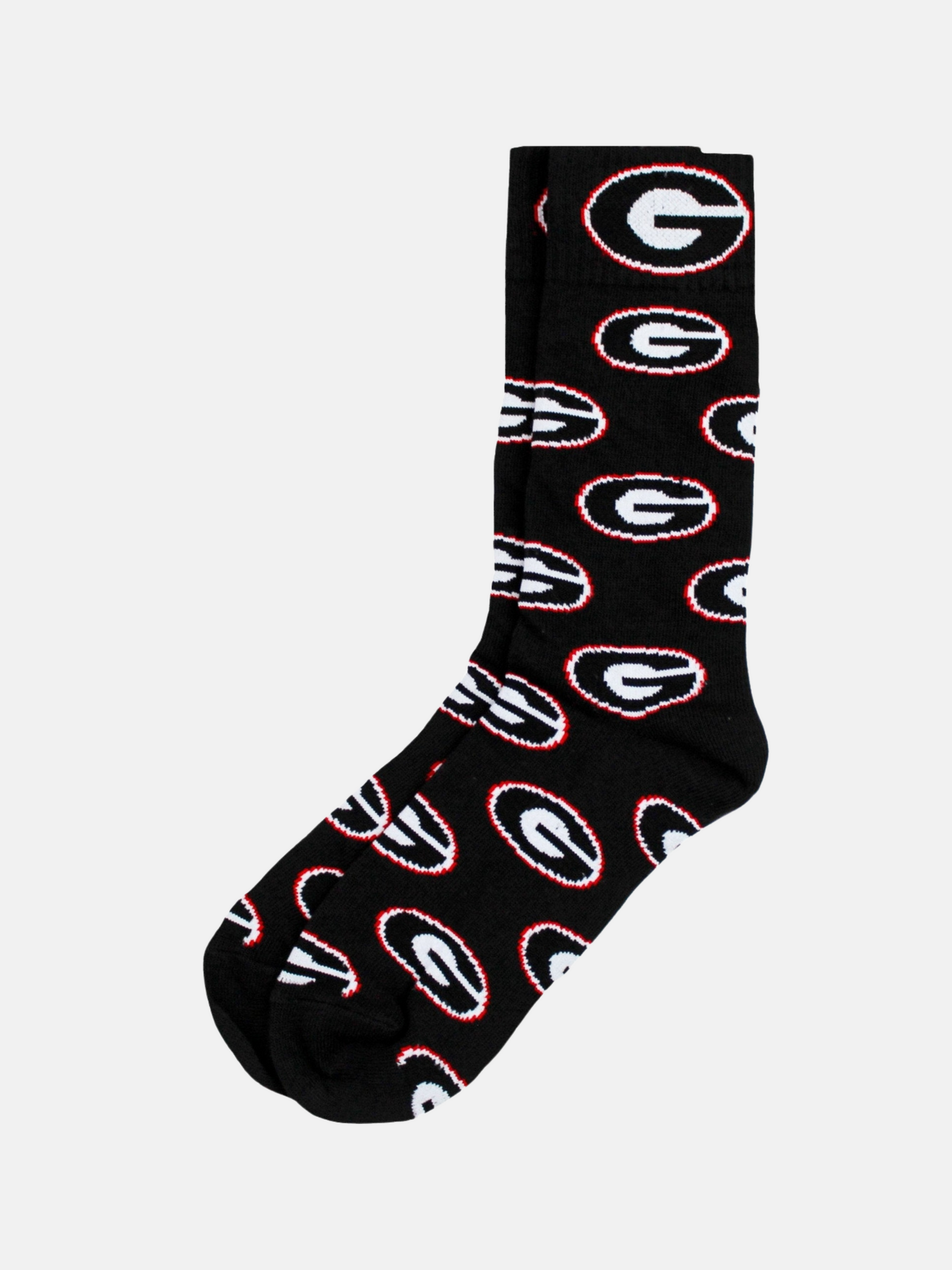 Georgia Bulldogs Black Dress Socks