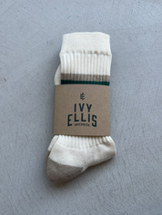Ivy Ellis Puck Crew Sock Blackwell Men’s Socks Striped Cotton Kempt Athens Menswear Store
