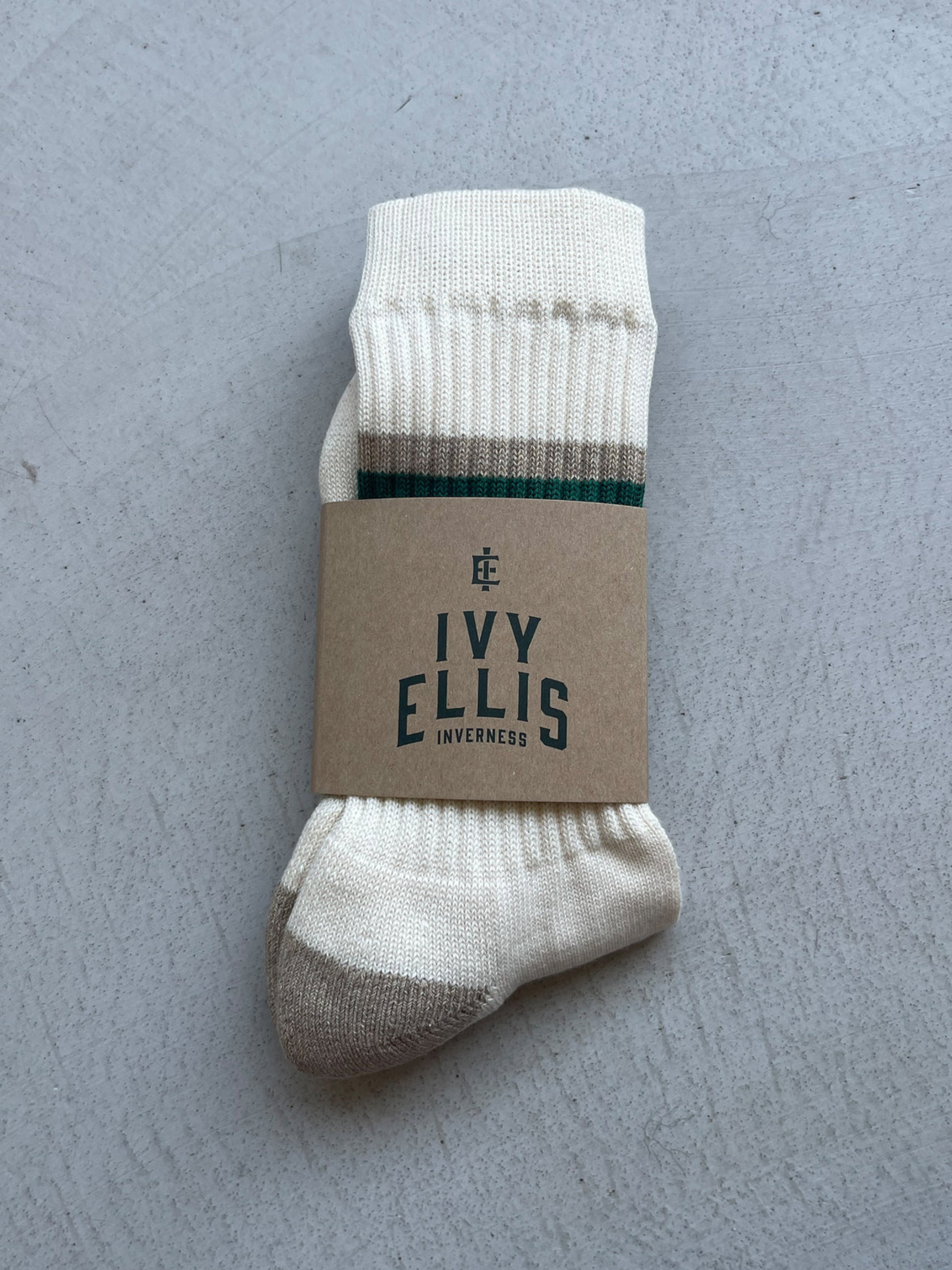 Ivy Ellis Puck Crew Sock Blackwell Men’s Socks Striped Cotton Kempt Athens Menswear Store