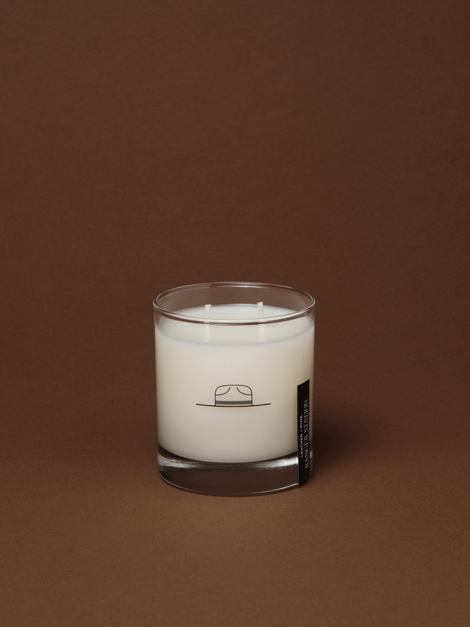 Ranger Station Leather + Pine Candle Cocktail Rocks Glass Athens GA Georgia Kempt Menswear Store Near Me