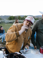 Sendero Provisions Yippee Ki Yay Hat Men’s Headwear Cream White Maroon Red Hat Athens GA Georgia Kempt Menswear Store Near Me