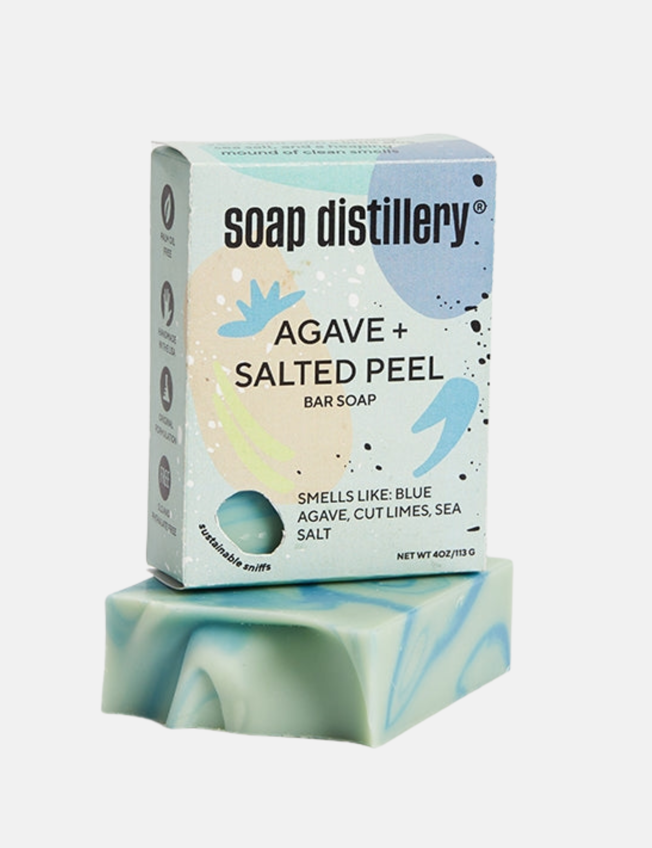 Soap Distillery Agave and Sated Peel Bar Soap Gifts Grooming Men’s Self-Care Athens GA Georgia Kempt Menswear Store Near Me