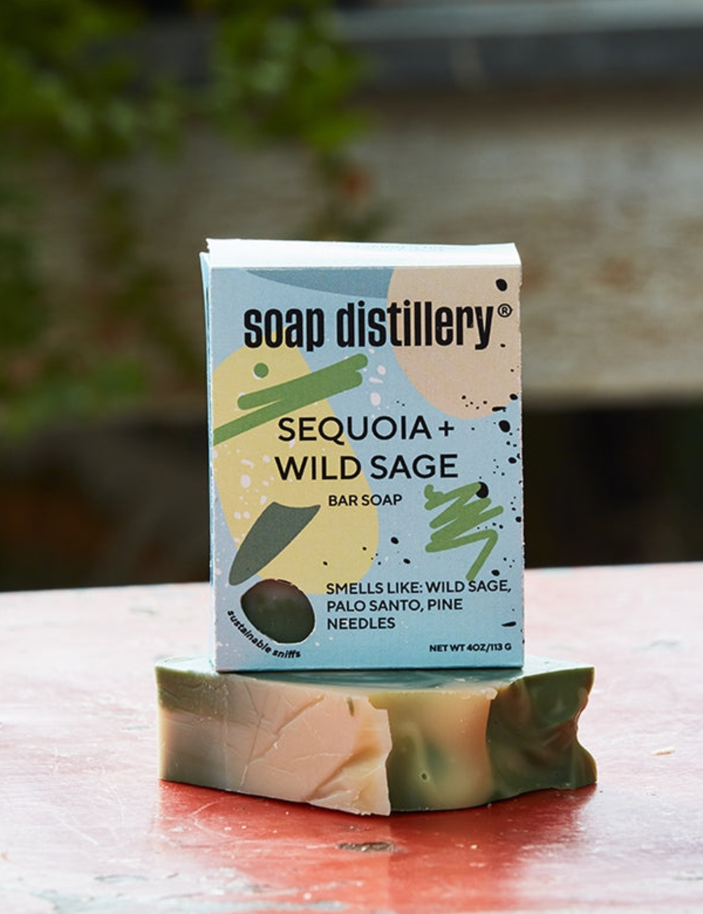 Soap Distillery Sequoia + Wild Sage Bar Soap Grooming Gifts Men’s Self-Care Athens GA Georgia Kempt Menswear Store Near Me 
