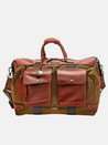 Will Leather Goods Canvas Cotton and Leather Travel Duffle Suitcase Band Long Strap Weekender Pockets Laptop Storage Tobacco Green Olive Brown Plaid Lining Gifts for Him Husband Gift Athens GA Georgia Kempt Menswear Store Near Me