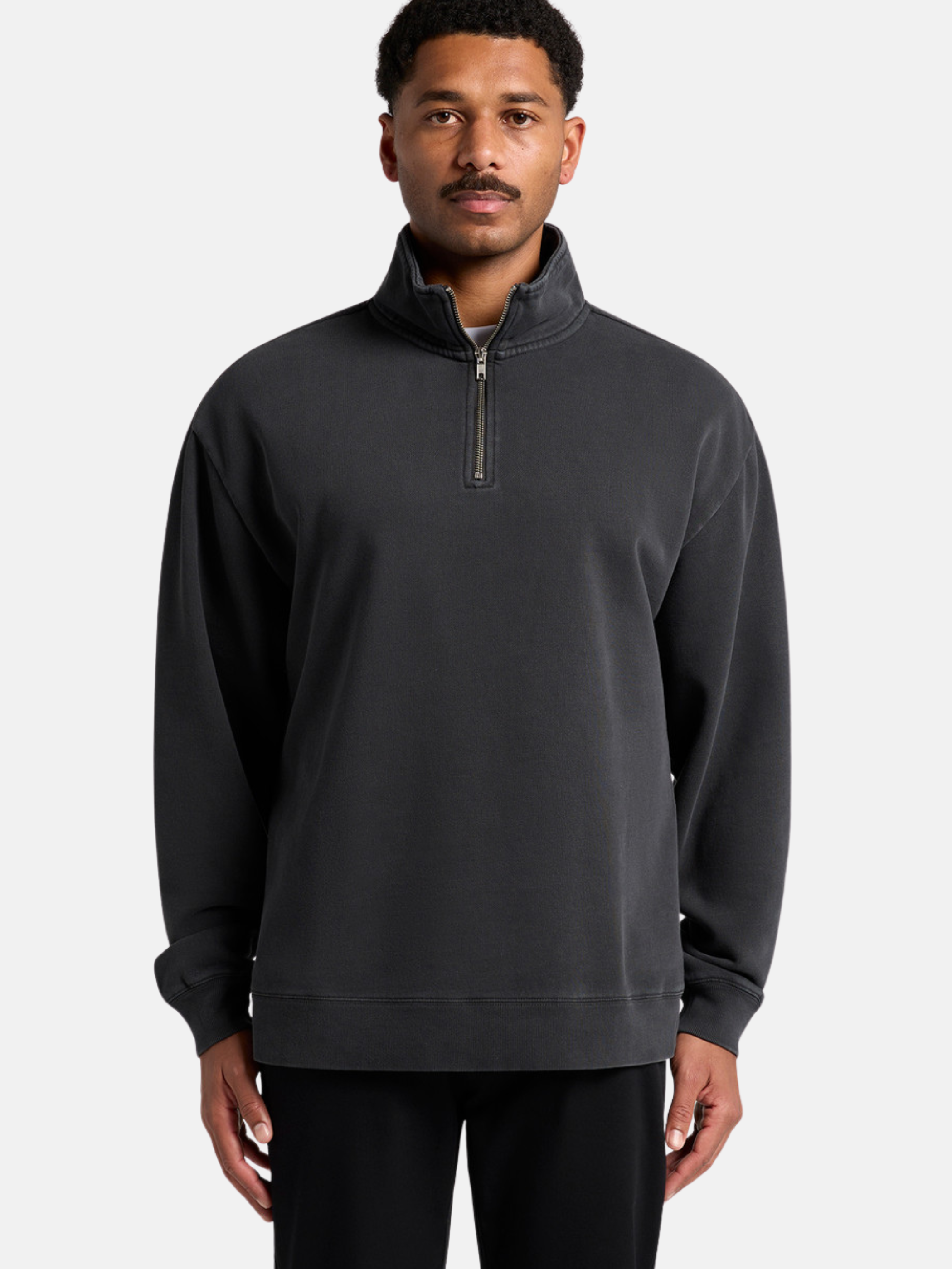 Relaxed Faded Quarter Zip