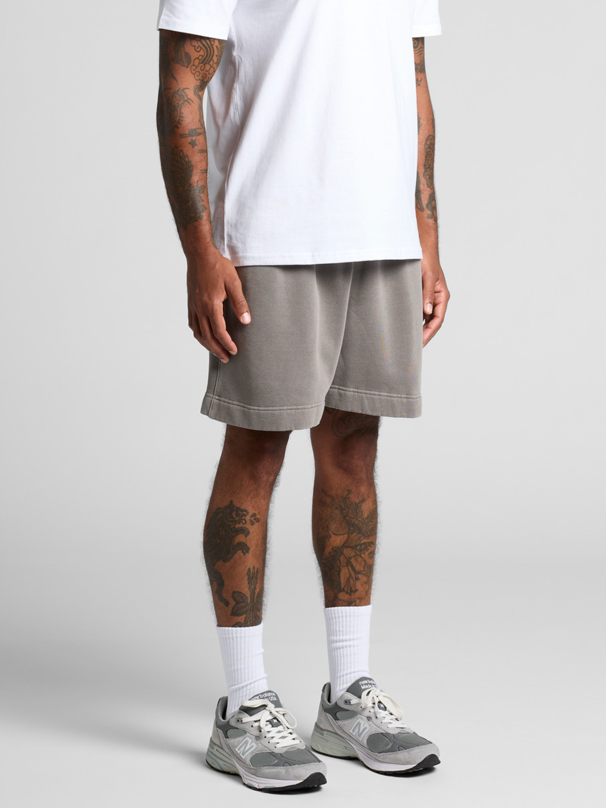 Relaxed Faded Sweat Shorts