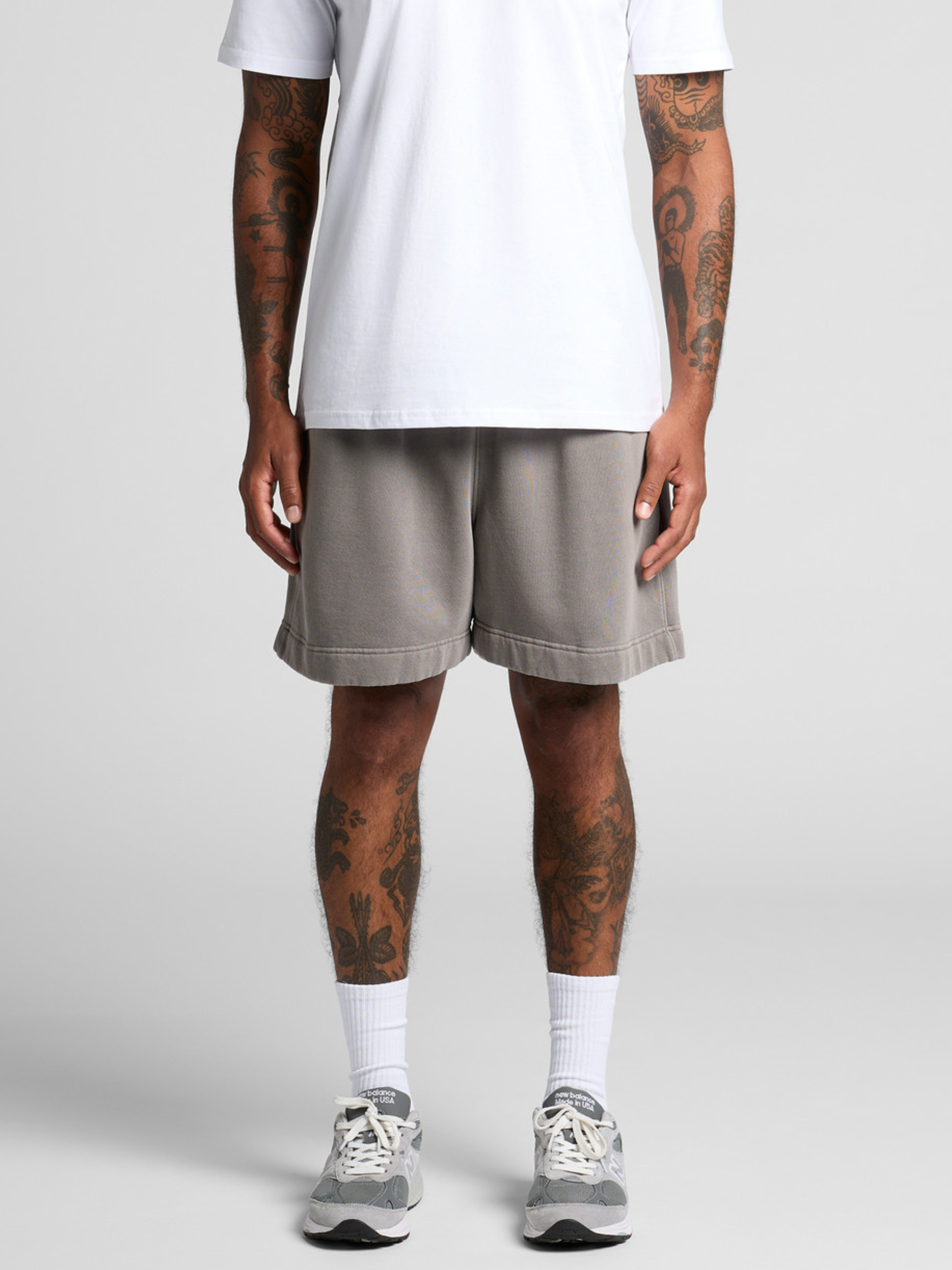 Relaxed Faded Sweat Shorts