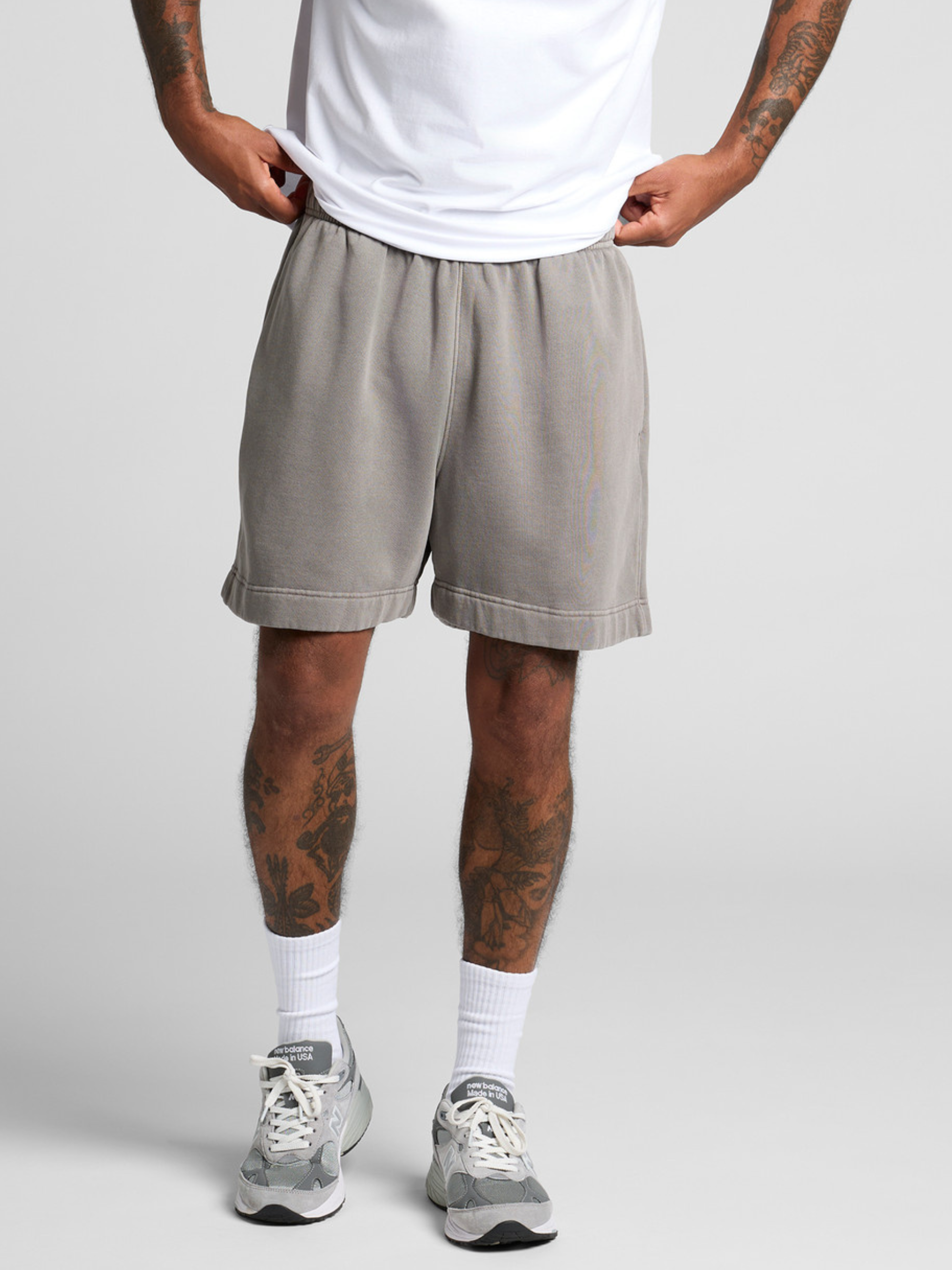Relaxed Faded Sweat Shorts