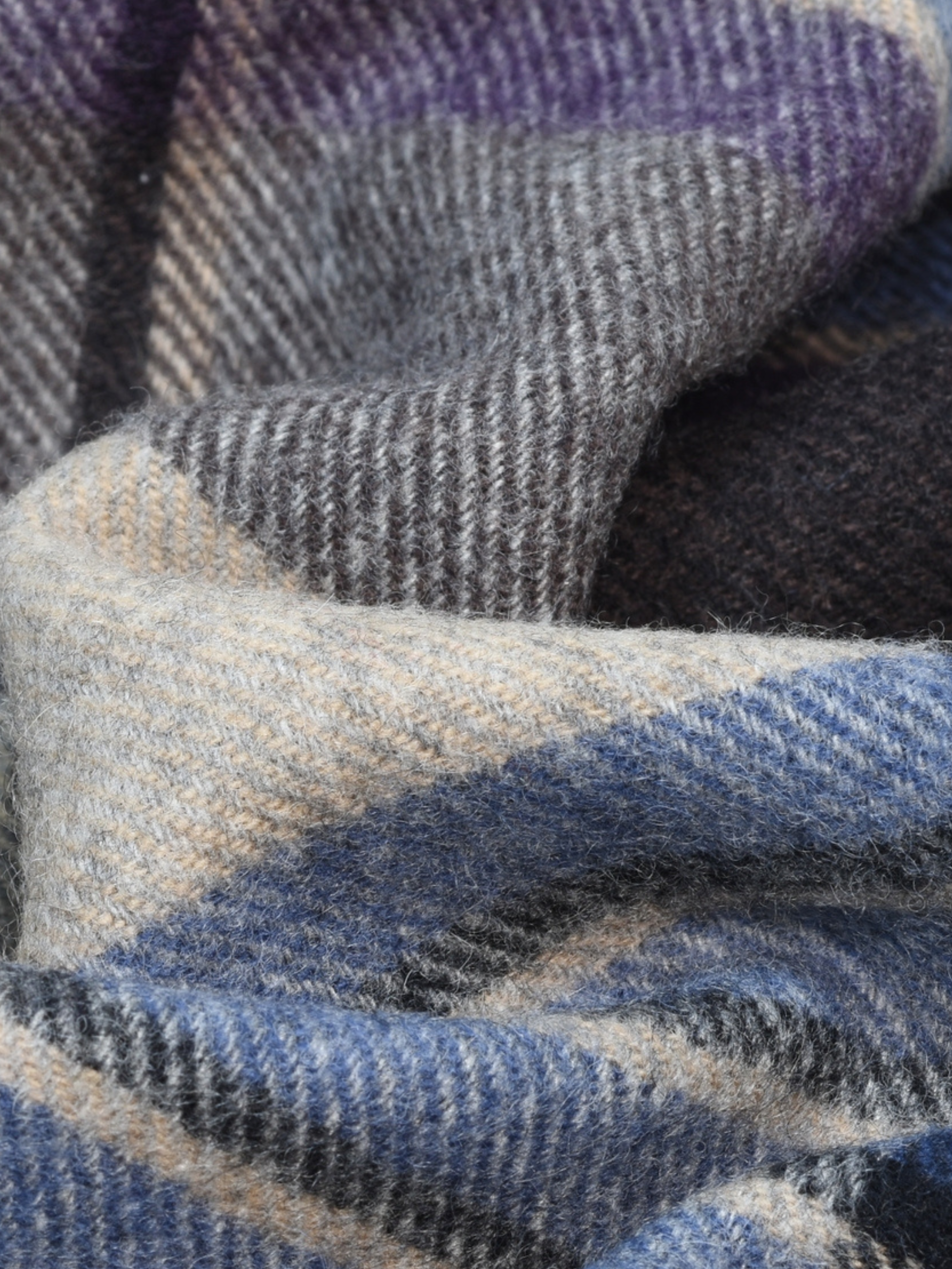 Curated Basics Plaid Wool Scarf