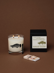 Ranger Station “Little Full, Lotta Sap!” Candle
