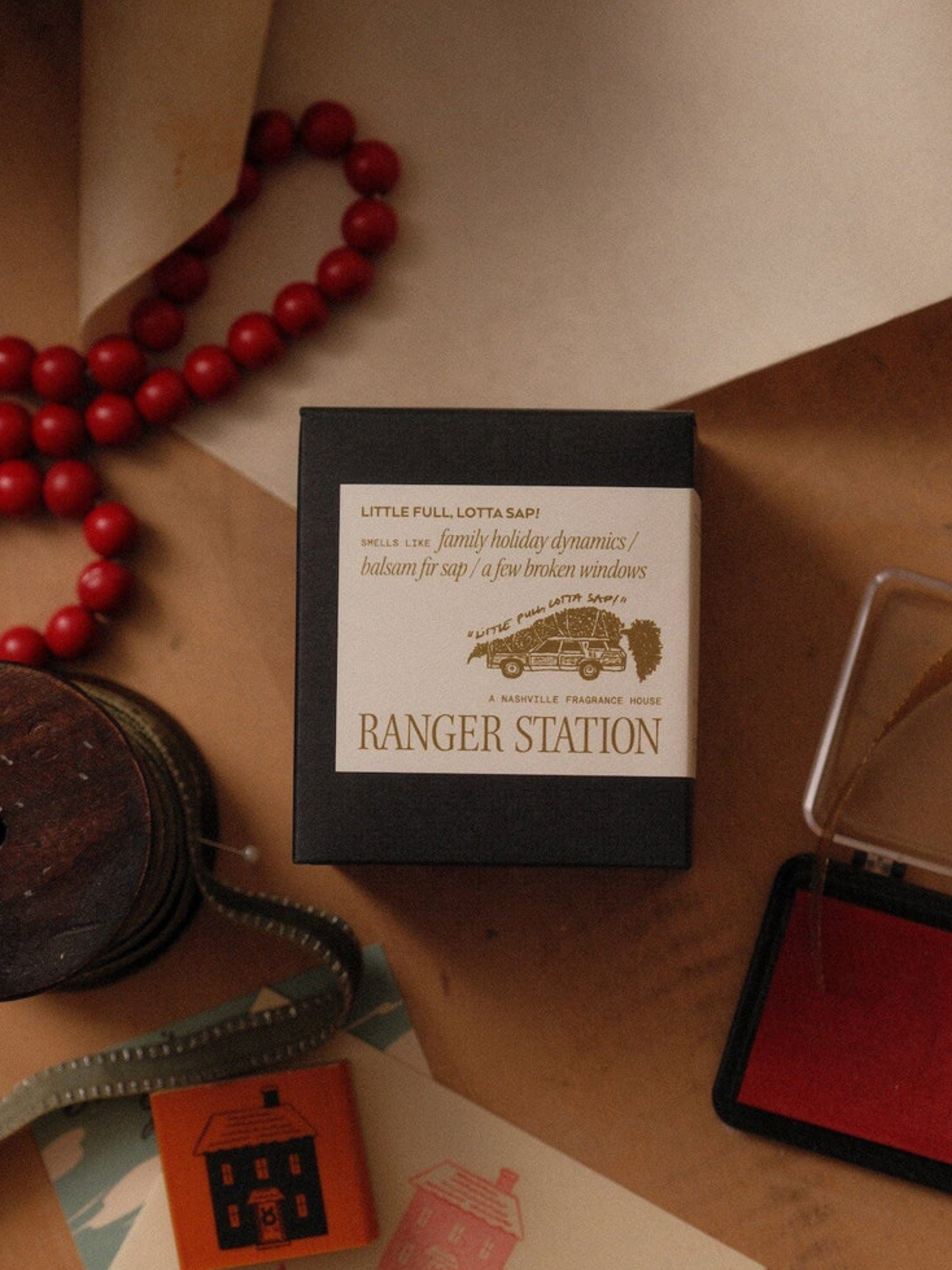 Ranger Station “Little Full, Lotta Sap!” Candle