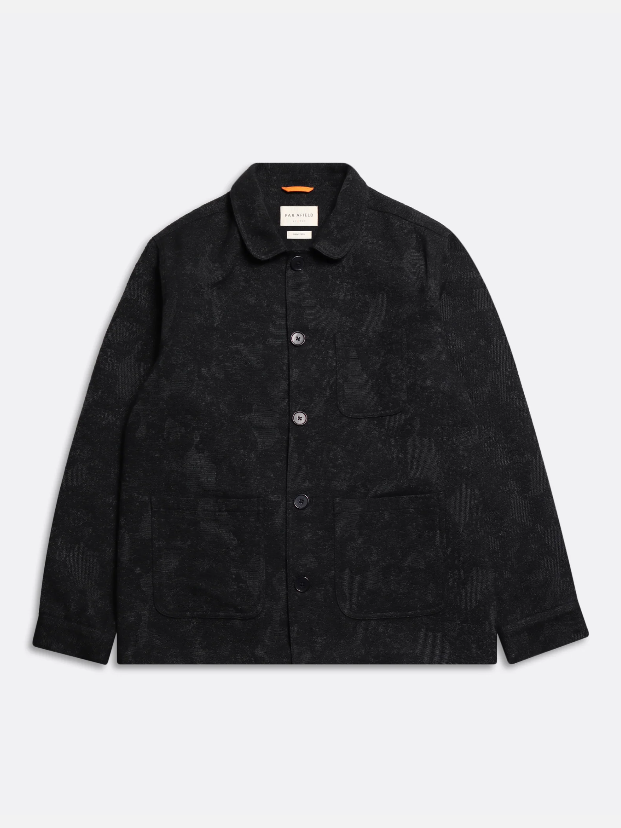 Far Afield Station Jacket - Black Landscape Jacquard
