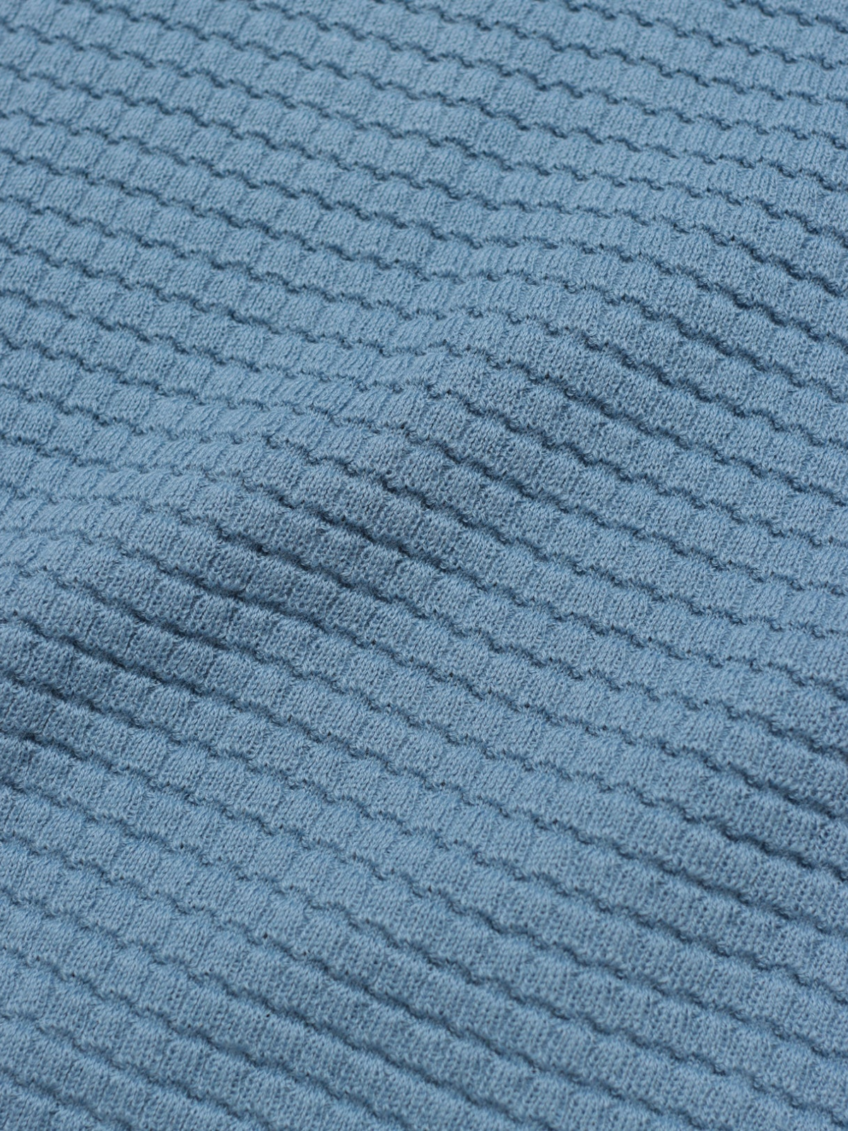 far afield ss short sleeve renard knit sweater polo 100% bci cotton allure baby blue kempt athens ga georgia men's clothing store