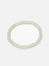 curated basics frosted glass stretch beaded bracelet neon white one size fits all kempt athens ga georgia men's clothing store jewelry