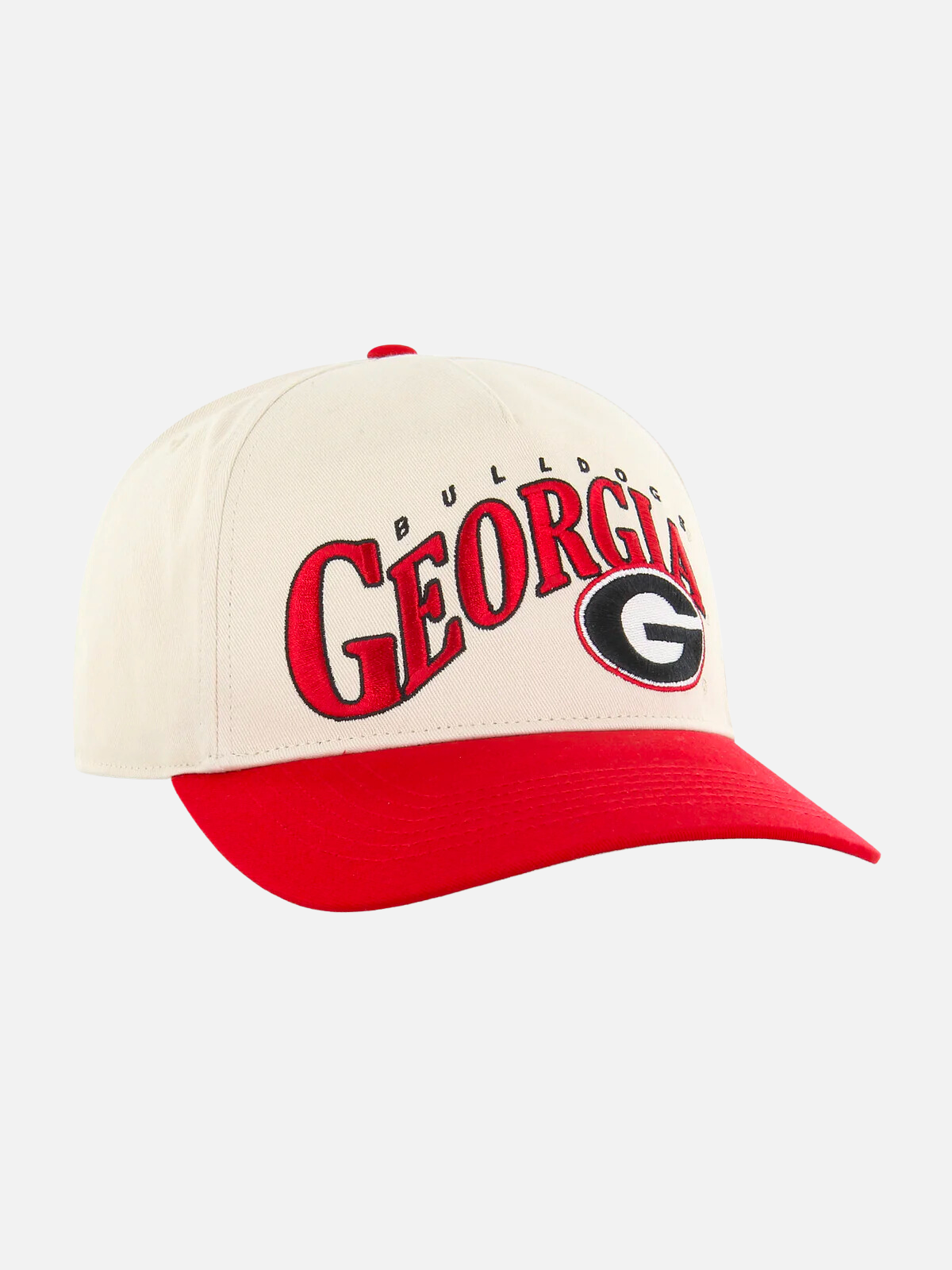 Georgia Bulldogs Wave 47 Brand Logo Hat Red Black UGA Mens Gift Cap Kempt Athens Georgia 