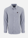 Georgia Bulldogs Performance Button Down Shirt Cutter and Buck Standing Dawg Kempt Athens GA UGA Mens Shop