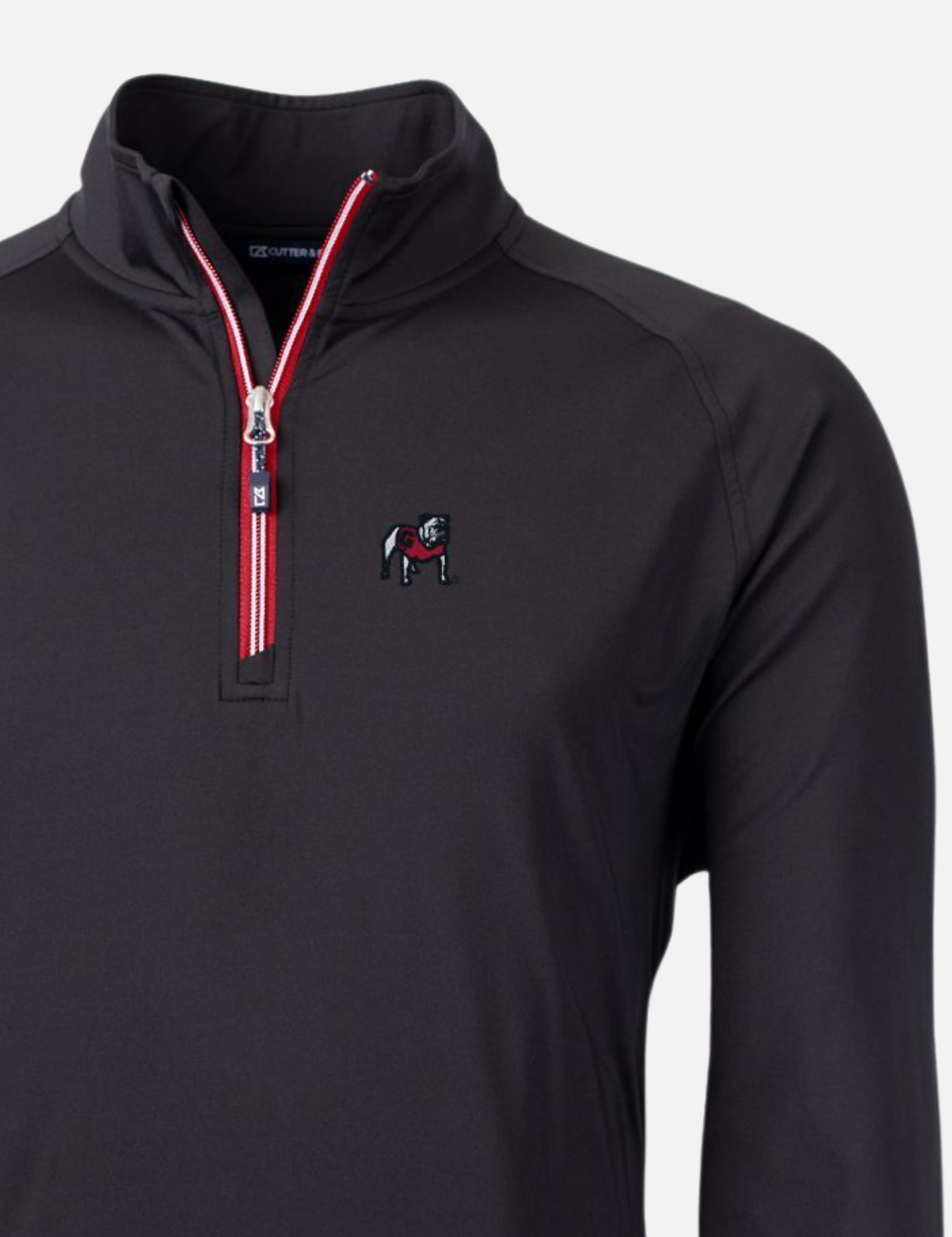 Georgia Bulldogs Lightweight Performance Quarter Zip Pullover. Cutter and Buck Kempt Athens GA UGA Mens Shop