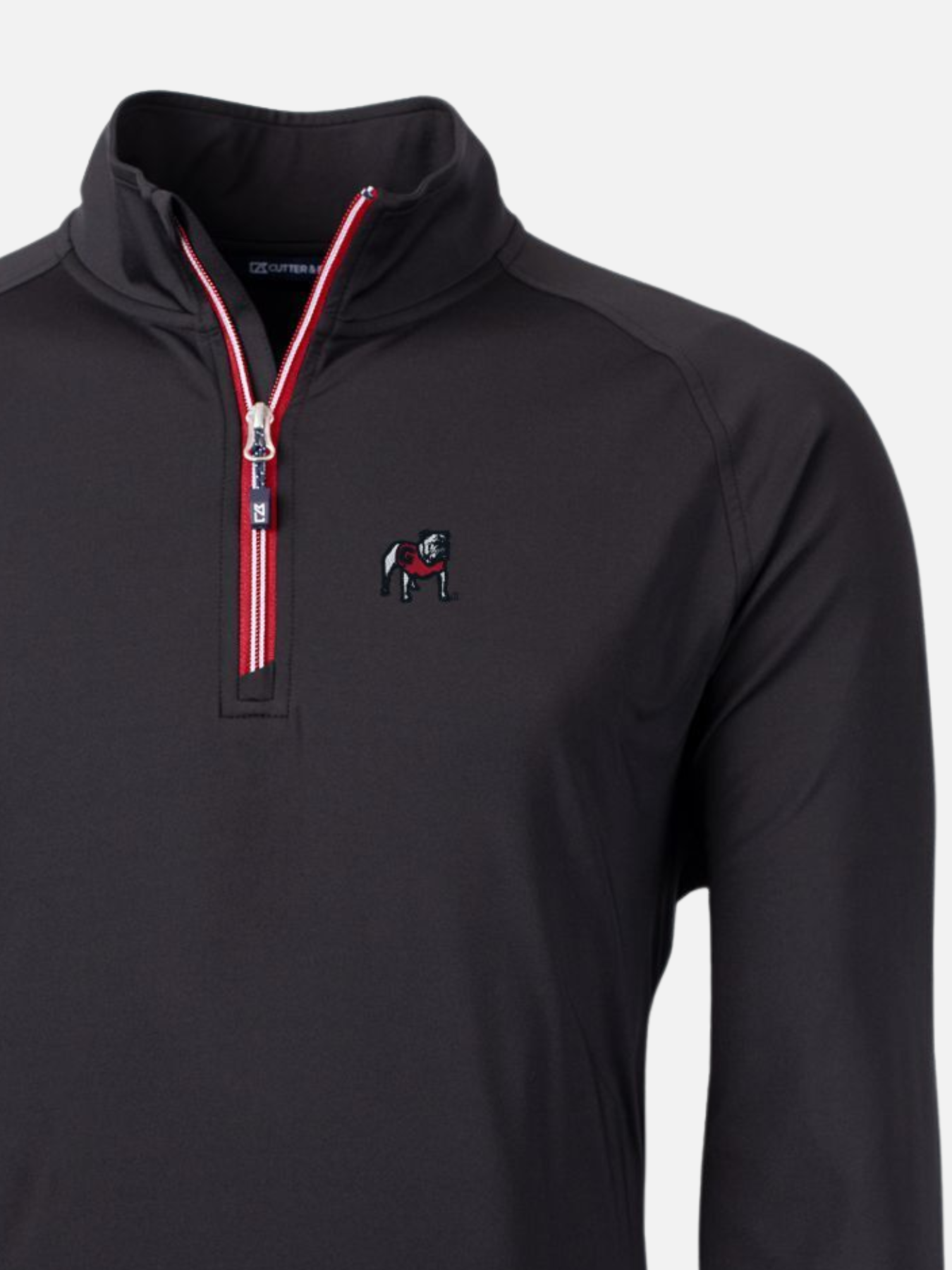 Georgia Bulldogs Lightweight Performance Quarter Zip Pullover. Cutter and Buck Kempt Athens GA UGA Mens Shop
