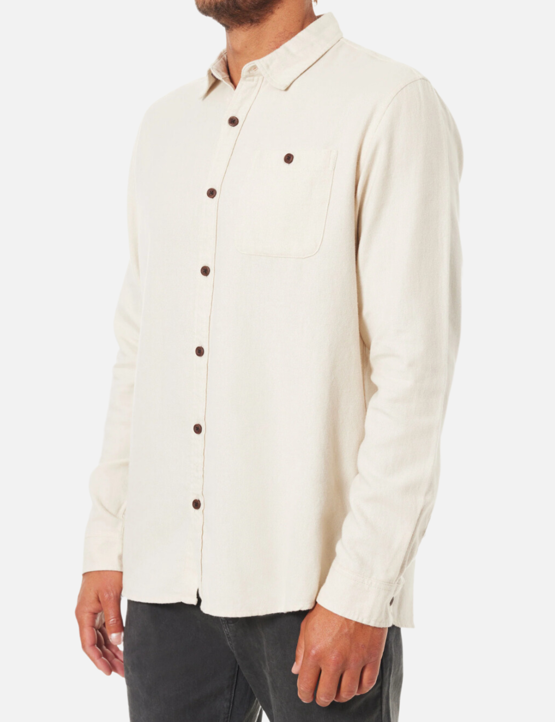 Katin Twiller Flannel Vintage White Collared Front Pocket Button Down Casual Shirt for Men Athens GA Georgia Kempt Menswear Store Near Me