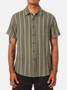 Katin Alan Shirt Gravel Brown Dark Taupe SS Short Sleeve Collared Button Up Spring Summer Athens GA Georgia Kempt Menswear Store Near Me