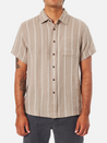 Katin Alan Shirt SS Short Sleeve Button Up Collared Front Pocket Vintage Khaki Stripes Athens GA Georgia Kempt Menswear Store Near Me
