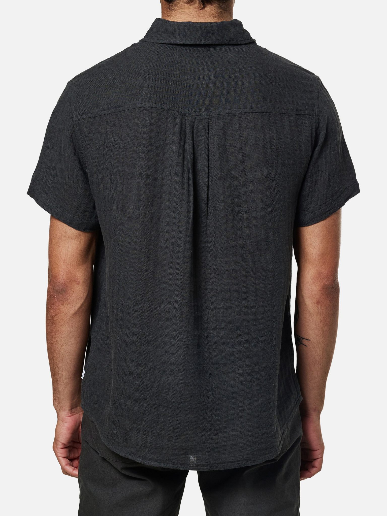 Katin Alan Solid Shirt Black Wash SS Short Sleeve Men’s Top for Men Collared Front Pocket Button Up Spring Summer for Men Athens GA Georgia Kempt Menswear Store Near Me 