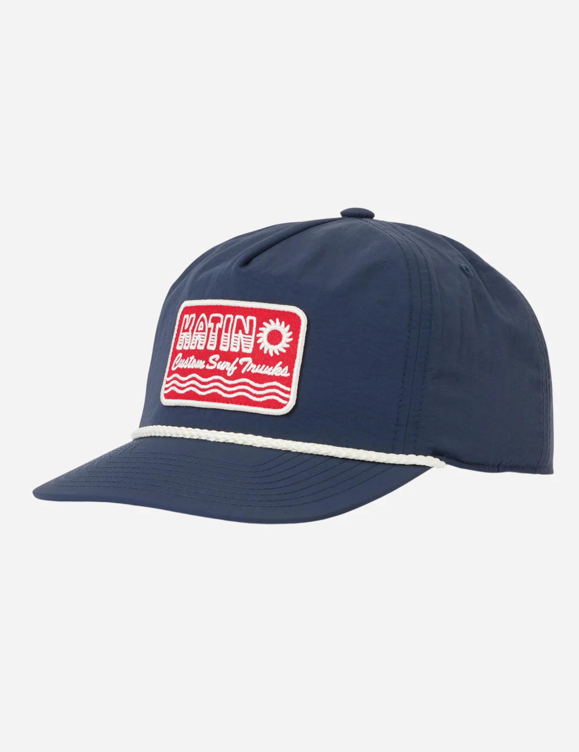 Katin Aquatics Hat Washed Blue Red Lettering White Cord Men’s Summer Accessories for Men Athens GA Georgia Kempt Menswear Store Near Me