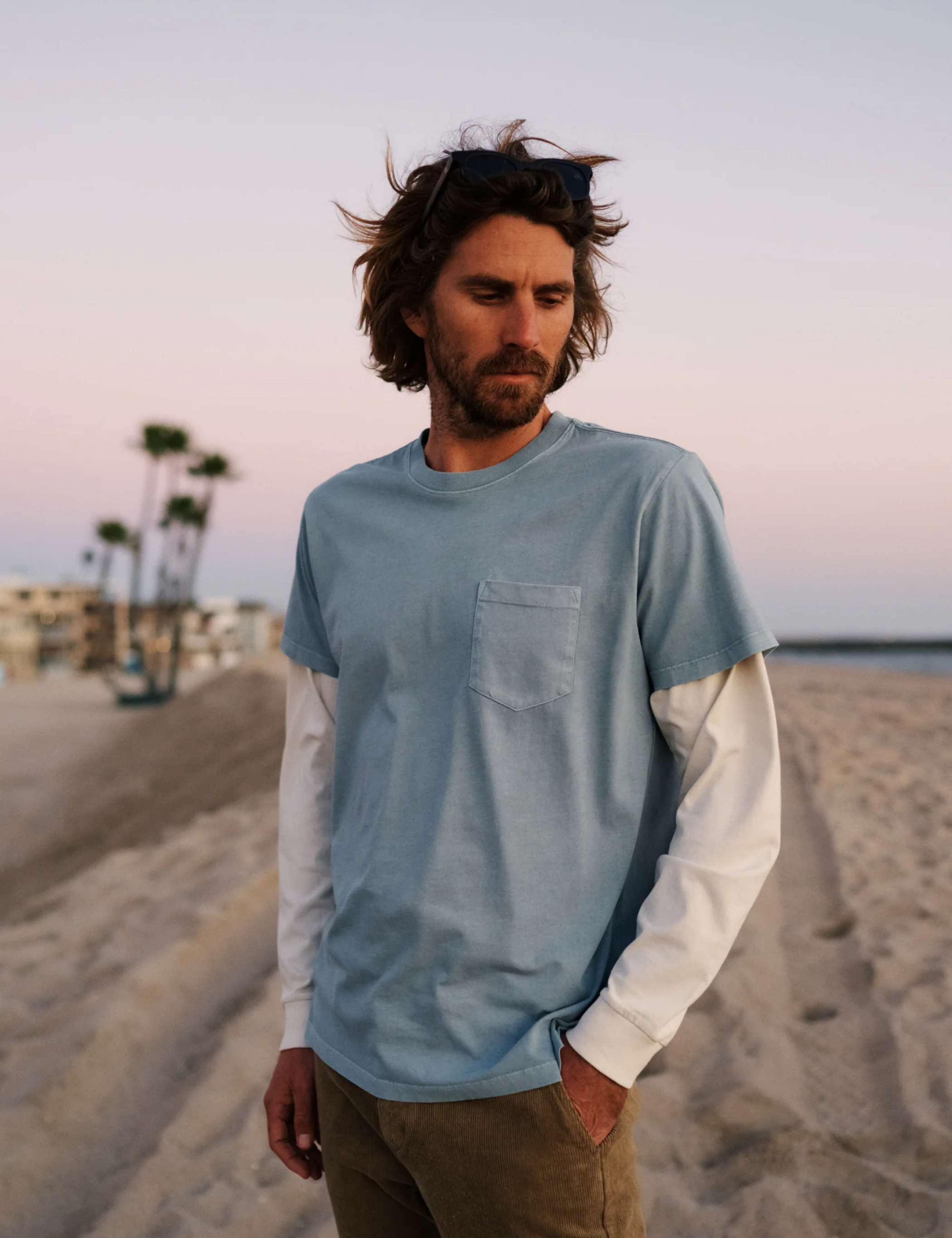 Katin Base Tee Airforce Blue SS Short Sleeve Front Pocket Men’s T-Shirt Tops for Men Athens GA Georgia Kempt Menswear Store Near Me