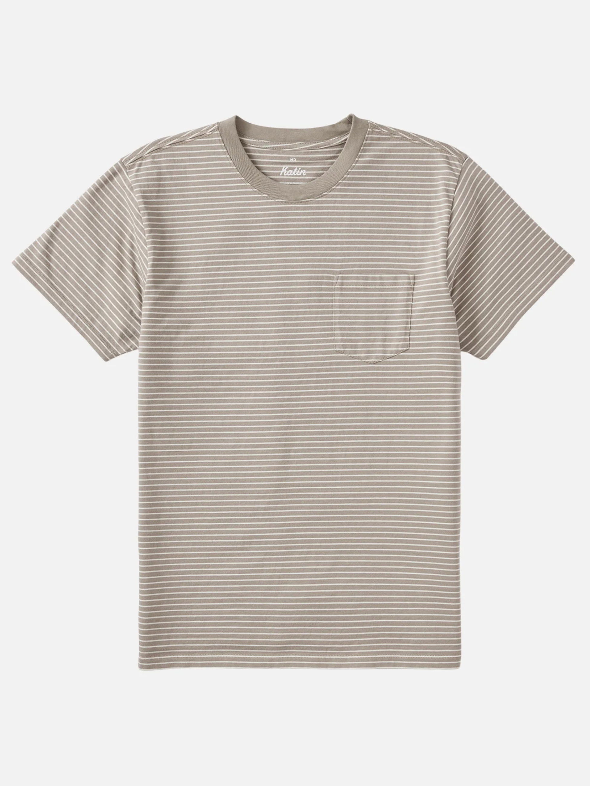 Katin Finley Pocket Tee Vintage Khaki Stripe Taupe Men’s T-Shirt Tops for Men Athens GA Georgia Kempt Menswear Store Near Me