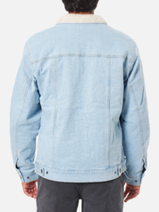 Katin Harris Denim Jacket Light Indigo Blue Sherpa Lined LS Long Sleeve Men’s Button Winter Outerwear Athens GA Georgia Kempt Menswear Store Near Me