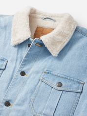 Katin Harris Denim Jacket Light Indigo Blue Sherpa Lined LS Long Sleeve Men’s Button Winter Outerwear Athens GA Georgia Kempt Menswear Store Near Me