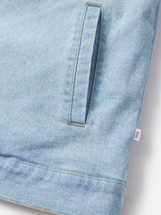 Katin Harris Denim Jacket Light Indigo Blue Sherpa Lined LS Long Sleeve Men’s Button Winter Outerwear Athens GA Georgia Kempt Menswear Store Near Me