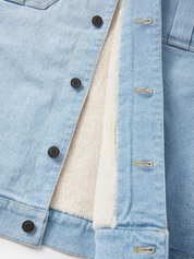 Katin Harris Denim Jacket Light Indigo Blue Sherpa Lined LS Long Sleeve Men’s Button Winter Outerwear Athens GA Georgia Kempt Menswear Store Near Me