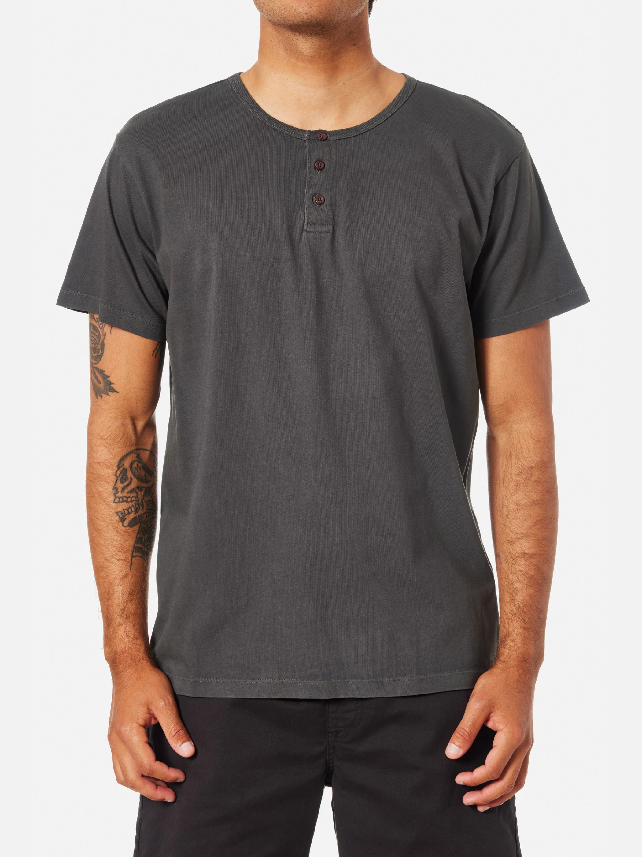 Katin Mesa Henley Tee Black Wash SS Short Sleeve Men’s T-Shirt for Men Athens GA Georgia Kempt Menswear Store Near Me