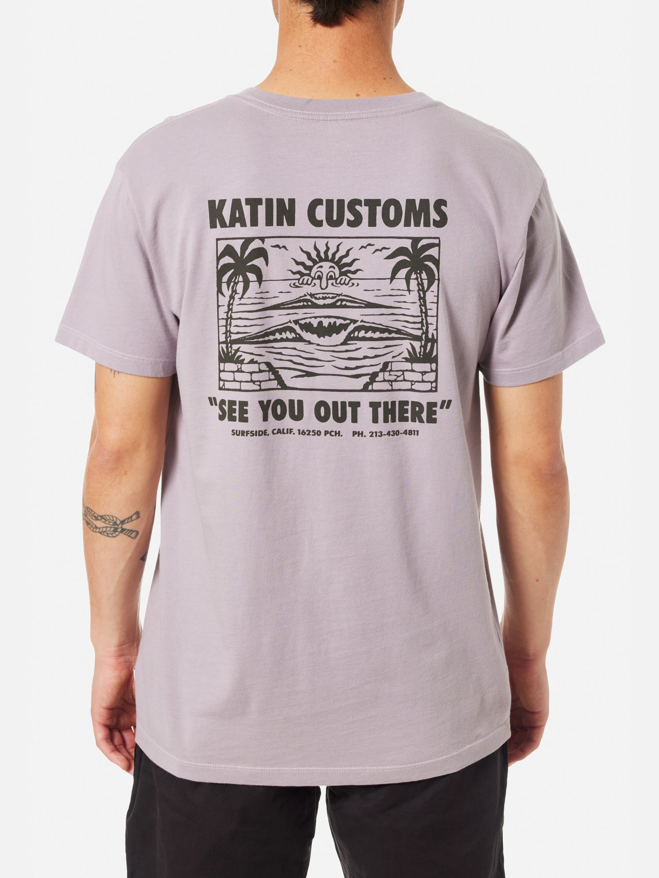 Katin Peaks Tee Lavender Purple Graphic T-Shirt for Men SS Short Sleeve Spring Summer Men’s Top Athens GA Georgia Kempt Menswear Store Near Me