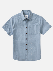 Katin Rollins Shirt Overcast Light Blue Periwinkle Pattern SS Short Sleeve Shirt for Men Men’s Summer Tops Athens GA Georgia Kempt Menswear Store Near Me