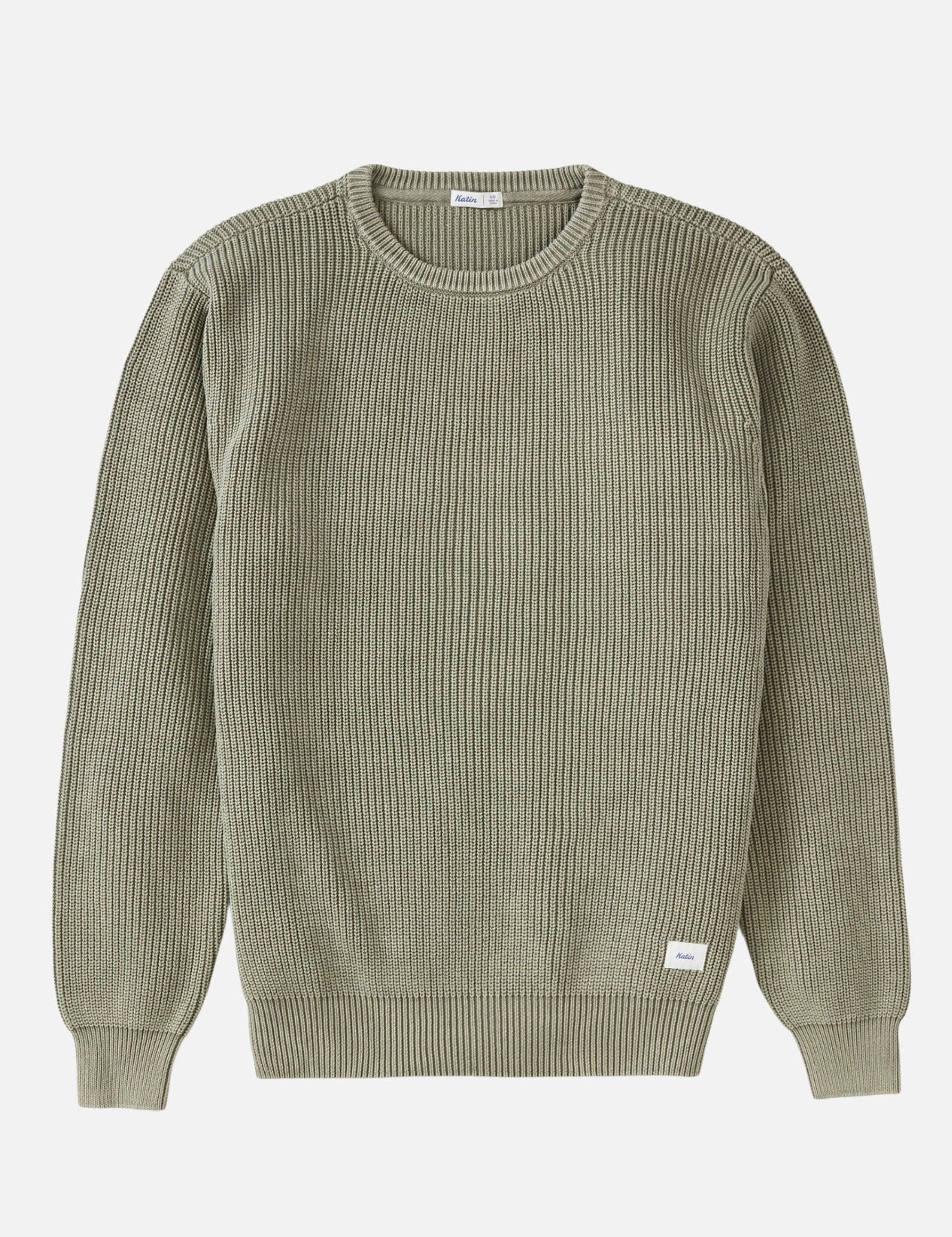 Katin Swell Sweater LS Long Sleeve Winter Fall Men’s Tops for Men Moss Green Knit Knitted Shirt Athens GA Georgia Kempt Menswear Store Near Me