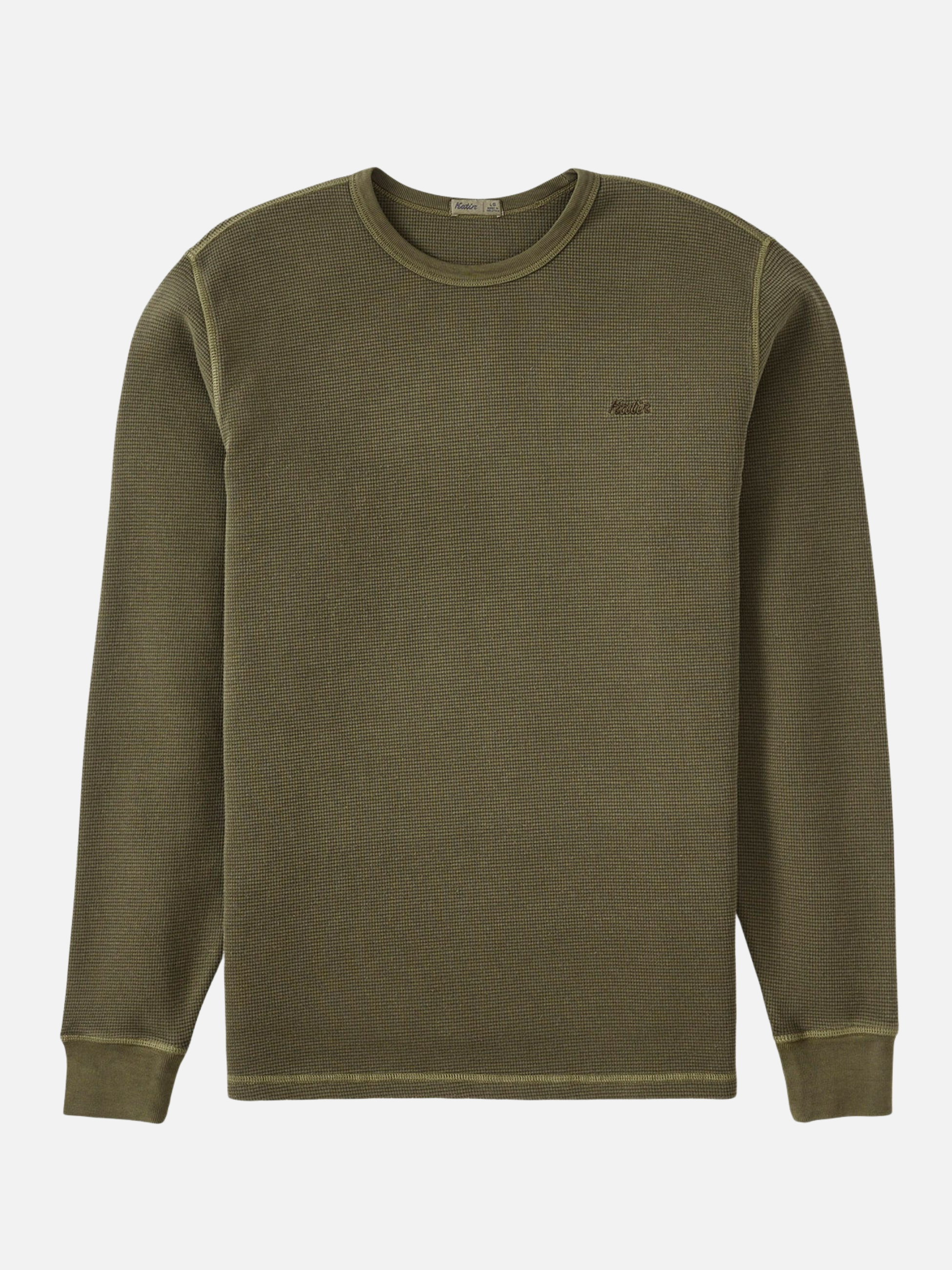 Katin Therman Thermal Vintage Shadow Green Olive Texture Textured LS Long Sleeve Men’s Fall Winter Tops for Men Athens GA Georgia Kempt Menswear Store Near Me