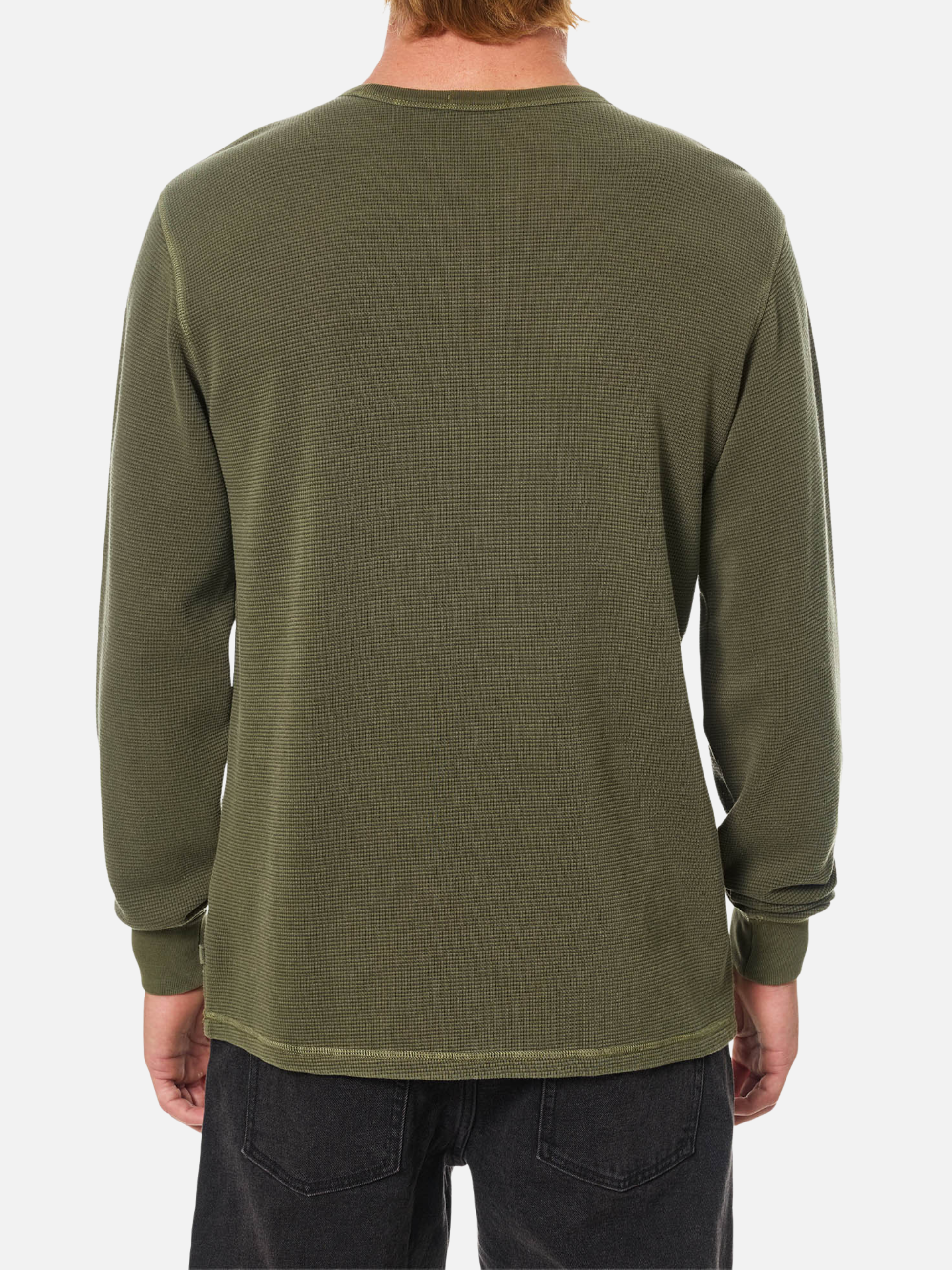 Katin Therman Thermal Vintage Shadow Green Olive Texture Textured LS Long Sleeve Men’s Fall Winter Tops for Men Athens GA Georgia Kempt Menswear Store Near Me