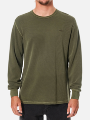 Katin Therman Thermal Vintage Shadow Green Olive Texture Textured LS Long Sleeve Men’s Fall Winter Tops for Men Athens GA Georgia Kempt Menswear Store Near Me