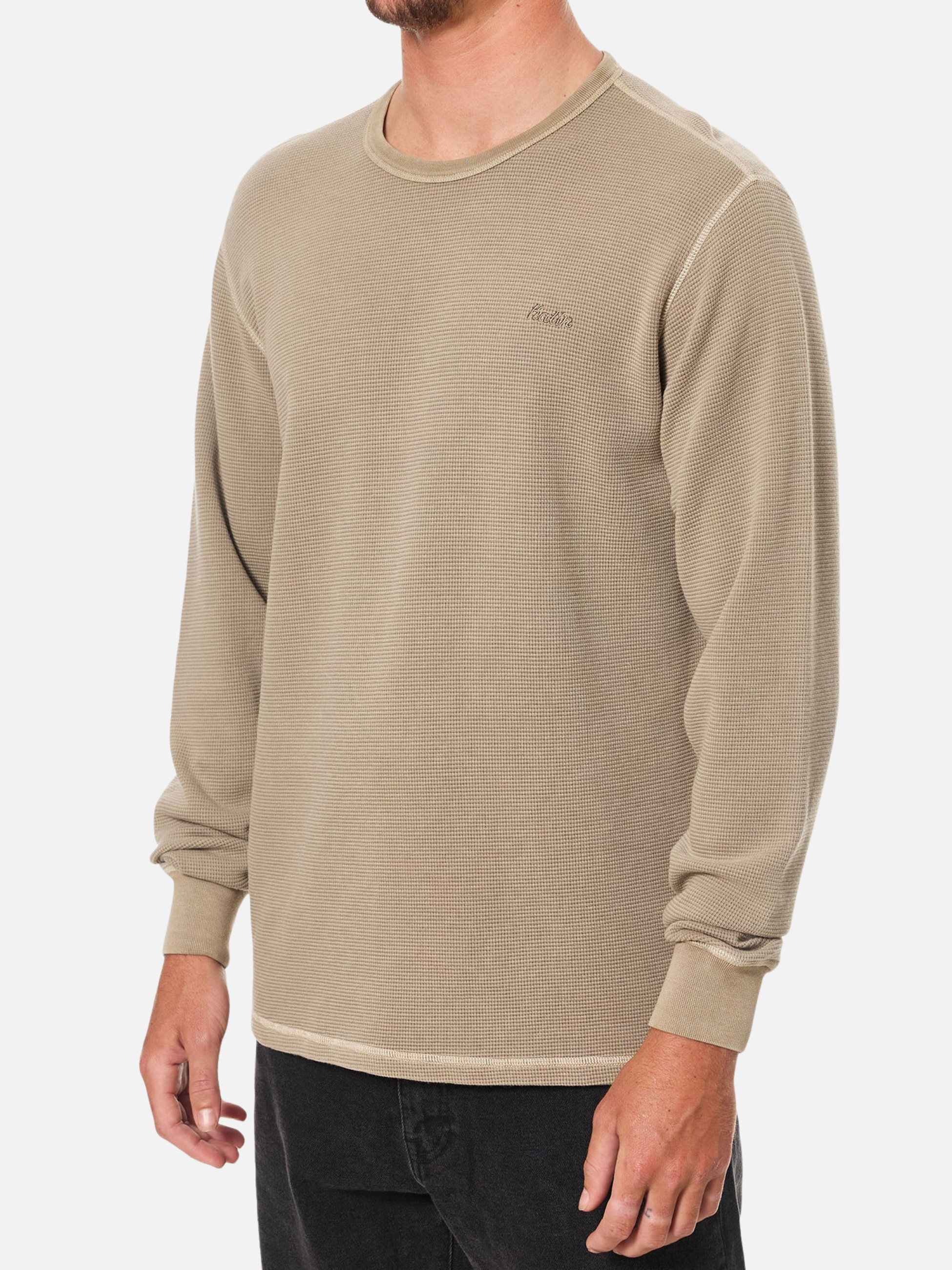 Katin Therman Thermal Vintage Khaki Taupe Texture Textured LS Long Sleeve Men’s Fall Winter Tops for Men Athens GA Georgia Kempt Menswear Store Near Me