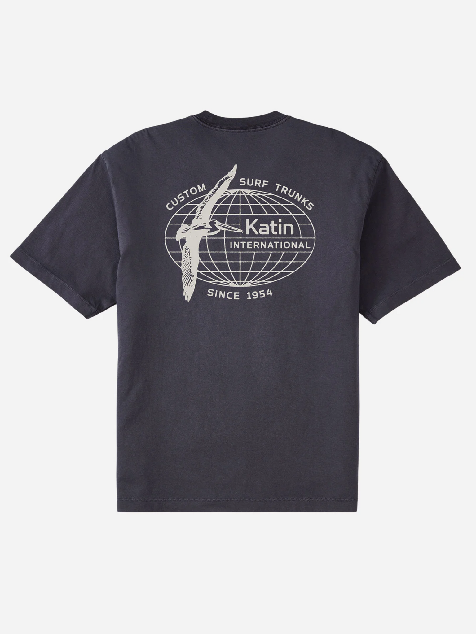 Katin Williams Box Fit Graphic Tee T-Shirt SS Short Sleeve Men’s Tops for Men Polar Navy Blue White Text Athens GA Georgia Kempt Menswear Store Near Me