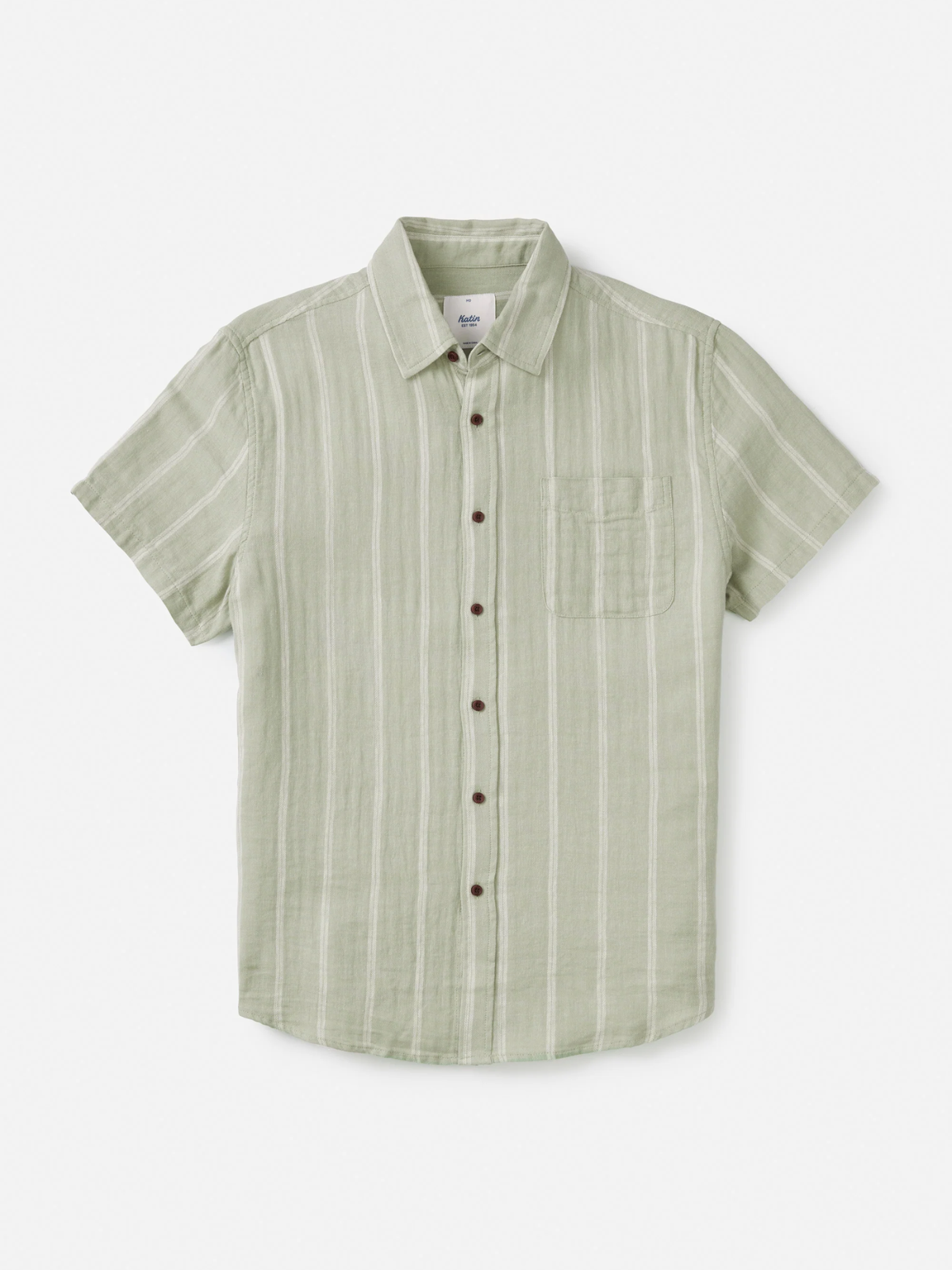 Katin Alan Shirt Desert Sage Stripe  Kempt Mens Clothing Store Athens GA UGA