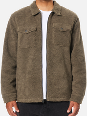 Katin Anderson Sherpa Jacket Shadow Men's LS Long Sleeve Zip Up Outerwear Overshirt For Men Athens GA Georgia Kempt Menswear Store Near Me