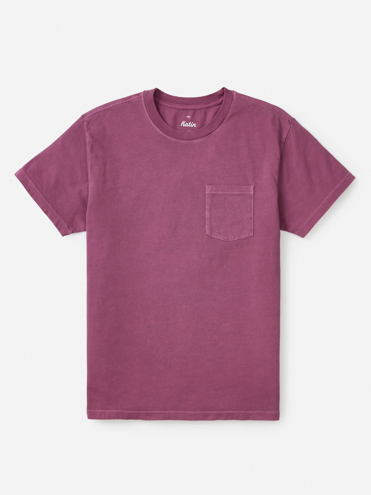 katin base pocket tee kelp red crewneck organic cotton t-shirt kempt athens ga georgia men's clothing store