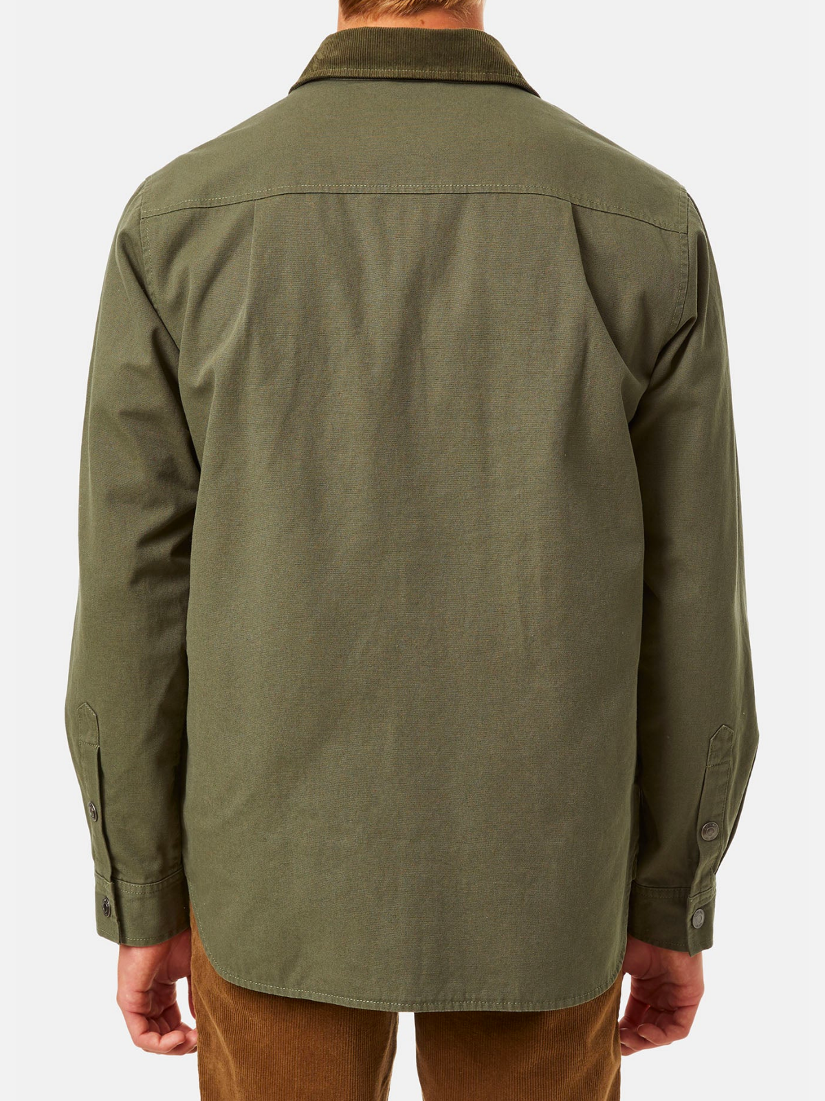 katin campbell jacket olive green cotton cavas corduroy collar kempt athens ga georgia men's clothing store