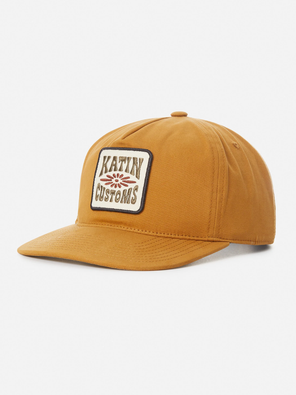 katin concho hat nutmeg gold orange yellow embroidered patch snapback cap kempt athens ga georgia men's clothing store