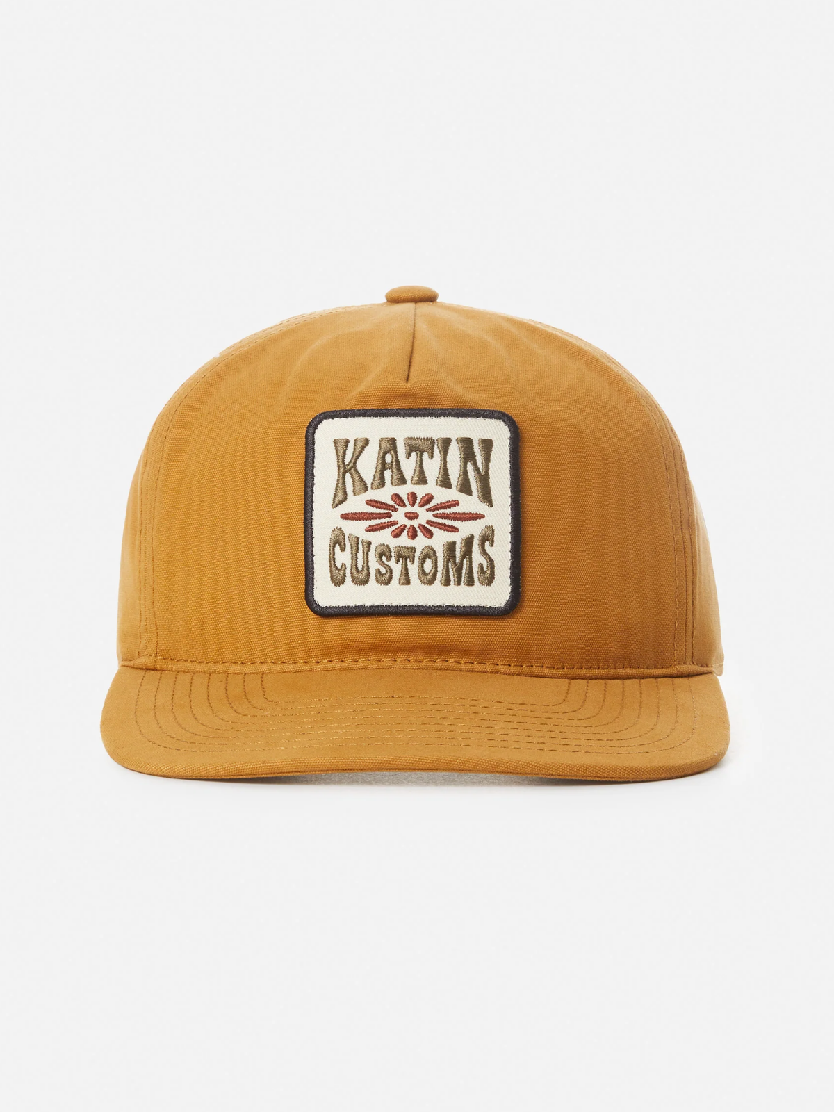 katin concho hat nutmeg gold orange yellow embroidered patch snapback cap kempt athens ga georgia men's clothing store