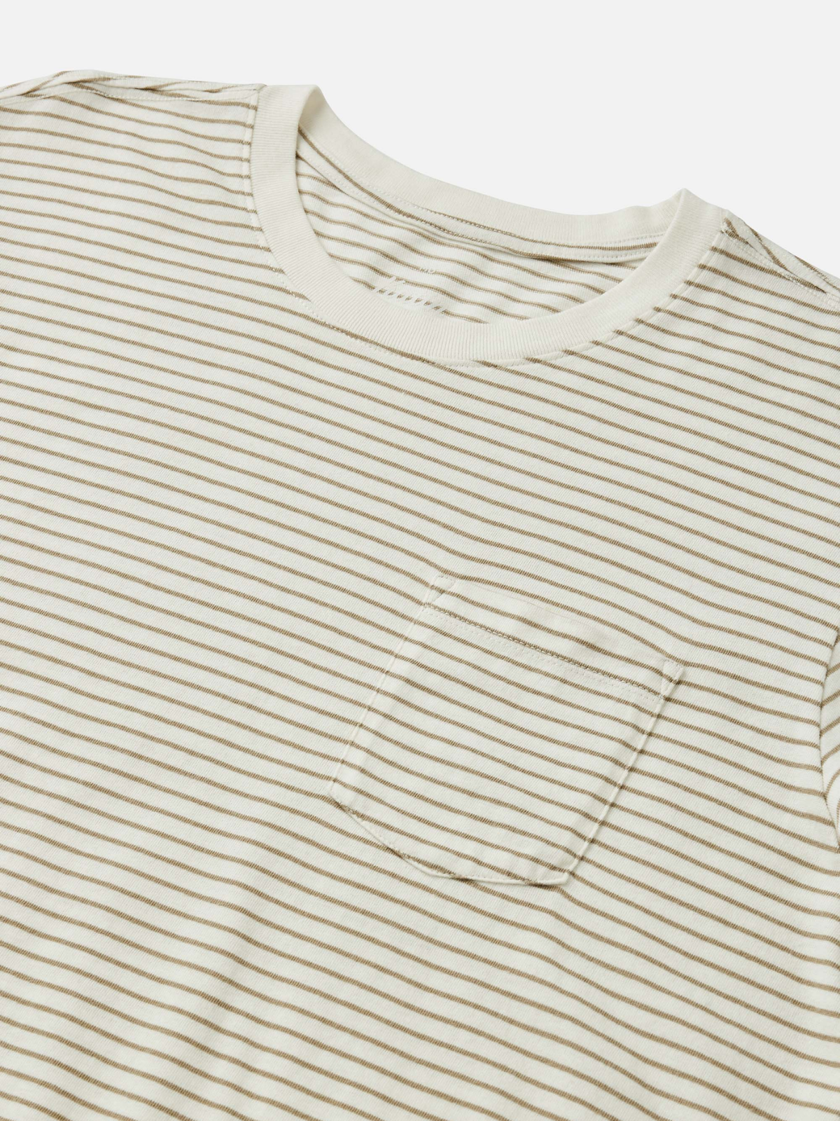 katin finley pocket tee aluminum tan white horizontal stripe 100% cotton t-shirt kempt athens ga georgia men's clothing store